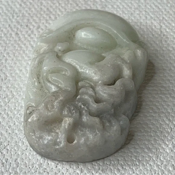 Chinese Zodiac Jade Horse Pendant Carved Stone Animal Amulet Lucky Talisman 1.4" - Picture 7 of 13